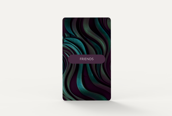 Friends Question Card Deck Back of Card