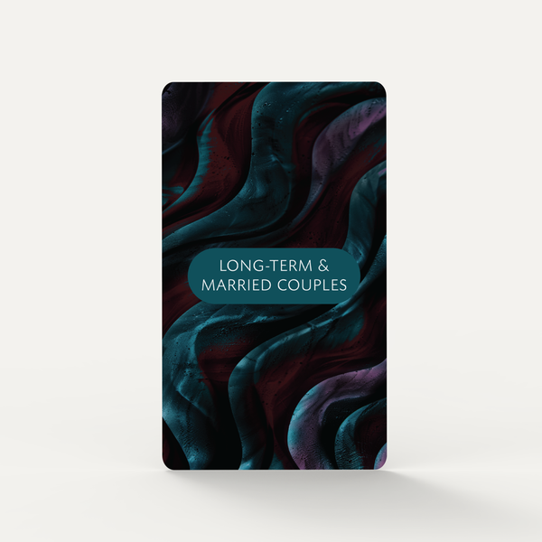 Long-Term & Married Couples Question Card Deck Back of Card